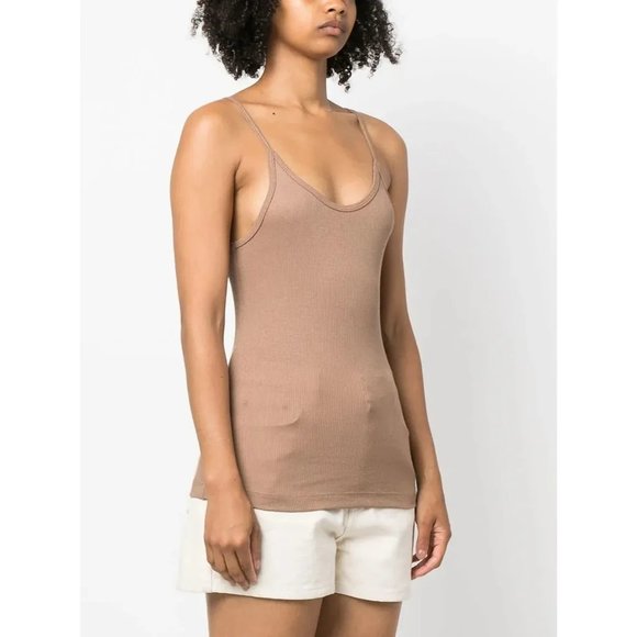 Agolde Scoop Neck Tank top size SMALL Brown - Picture 2 of 4